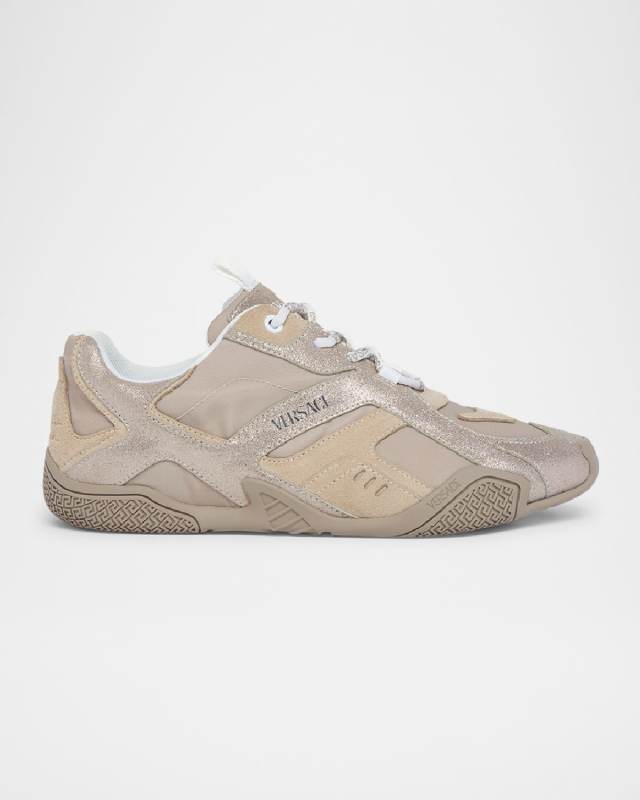 Galaxia Metallic Suede Fashion Sneakers
